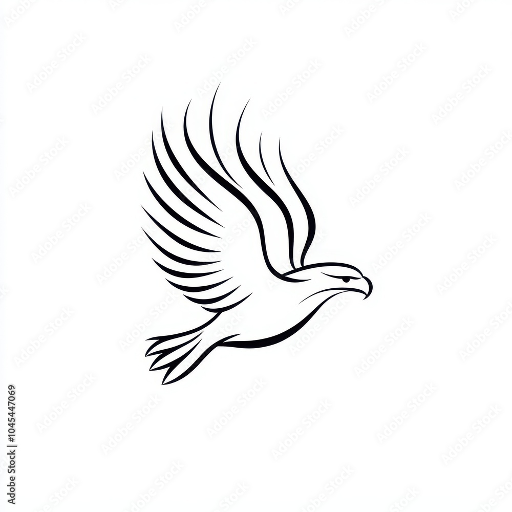 A stylized sketch of a flying bird with outstretched wings, symbolizing freedom and grace against a plain background. A stylized sketch of a flying bird with outstretched wings, symbolizing freedom and grace against a plain background.