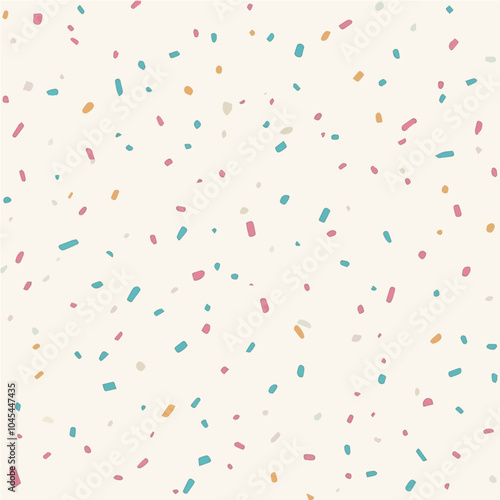  Illustration seamless pattern of Hand Drawn Confetti Style