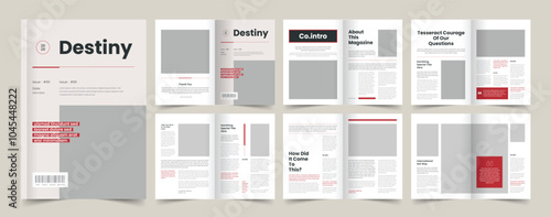 Black and White Magazine Template