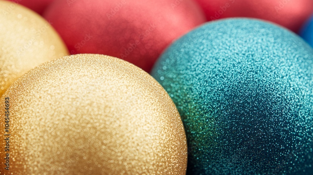Colorful Christmas balls close-up Colorful Christmas balls close-up