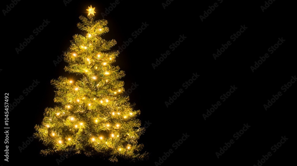 illuminated Christmas tree