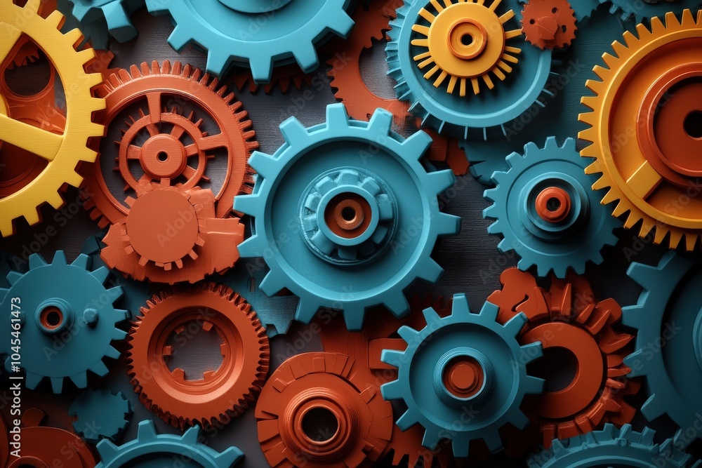 Workforce Development on Gearwheels. Manpower and Business Development Concept Workforce Development on Gearwheels. Manpower and Business Development Concept