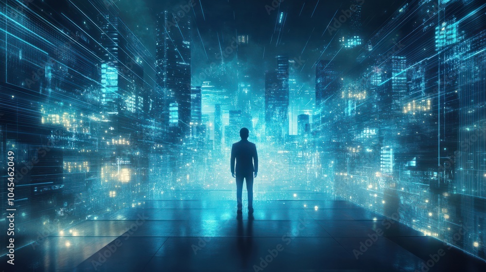Digital transformation, Concept of digitization of business processes and modern technology. Digital transformation, Concept of digitization of business processes and modern technology.