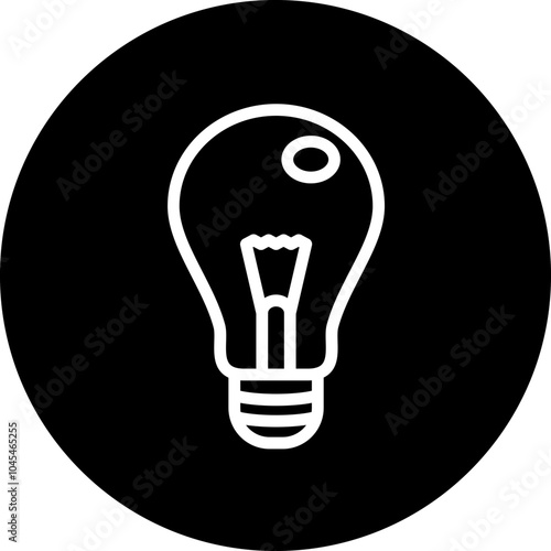 Lightbulb vector icon style