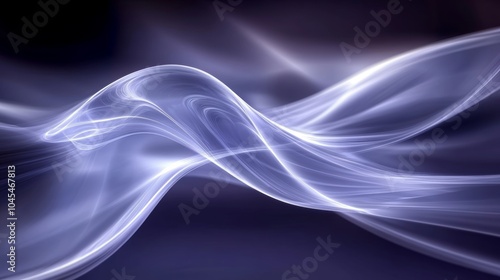 Abstract Purple and White Swirling Smoke Background