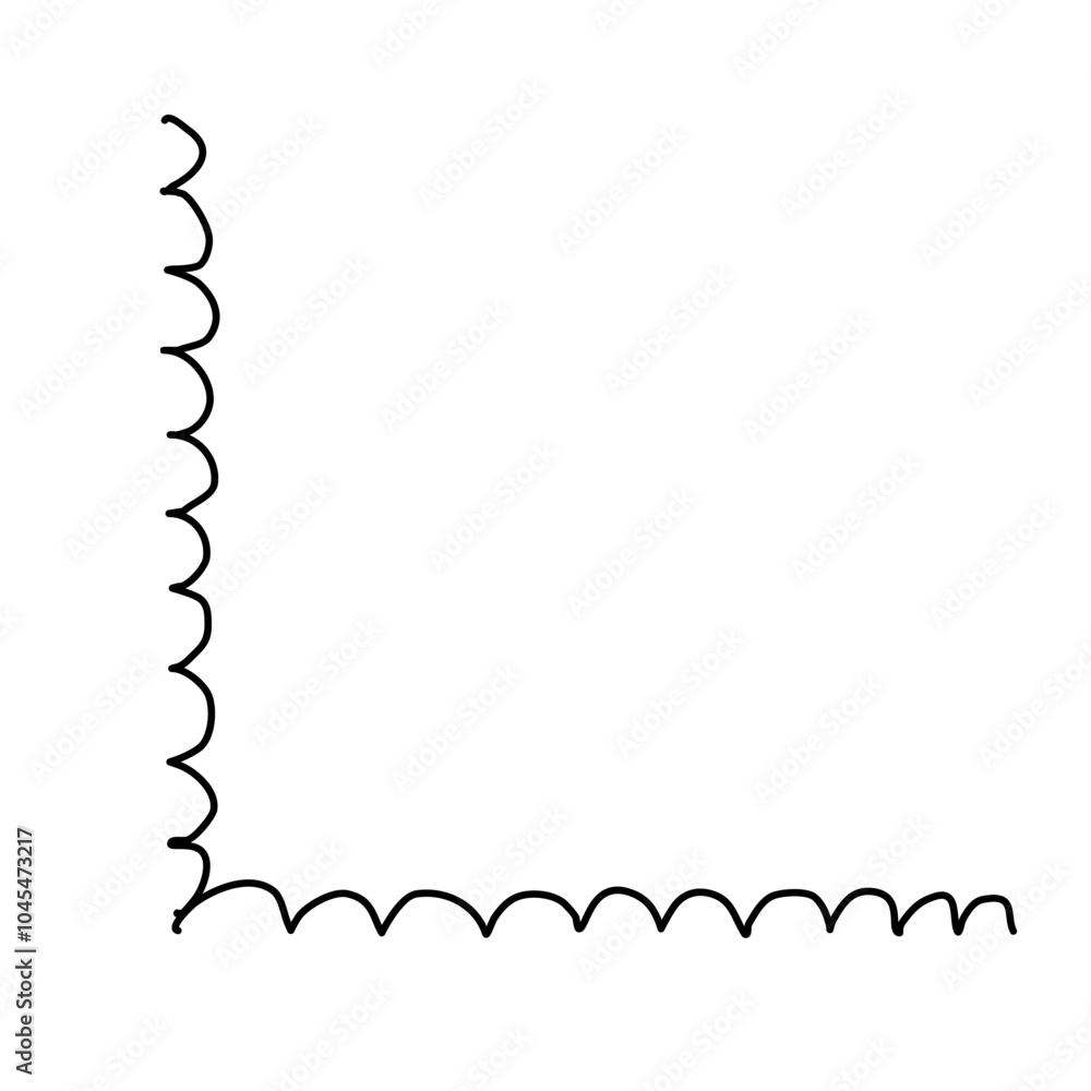 Hand drawn corner border Hand drawn corner border