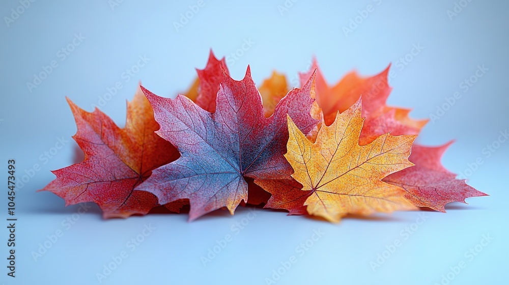Fototapeta premium red autumn maple leaves