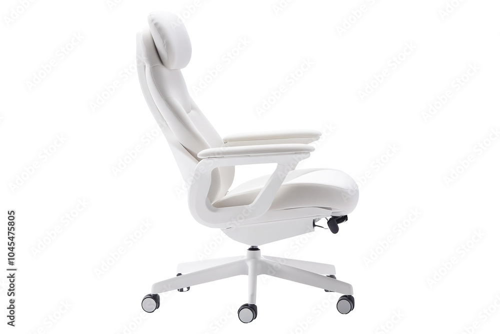 A purple office chair with black wheels. on transparent background.
A purple office chair with black wheels. on transparent background.