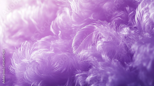 Adorable Purple Fluffy Background with Soft Glow