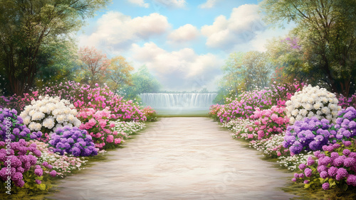 Simple and Sweet: Pink Tones with White and Yellow Striped Background Design