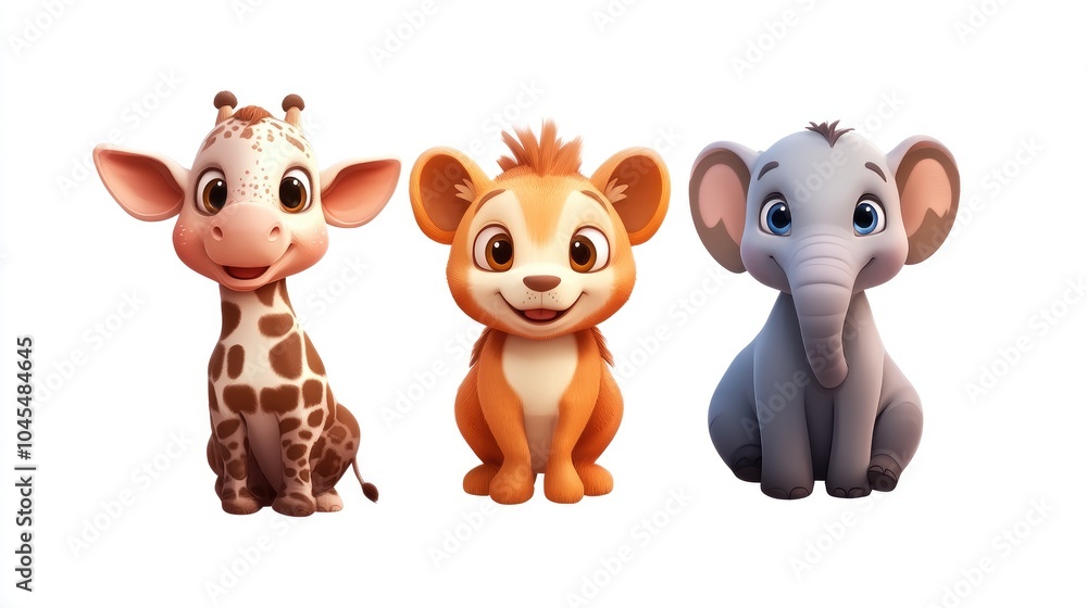 Charming 3D Animated Animals Charming 3D Animated Animals
