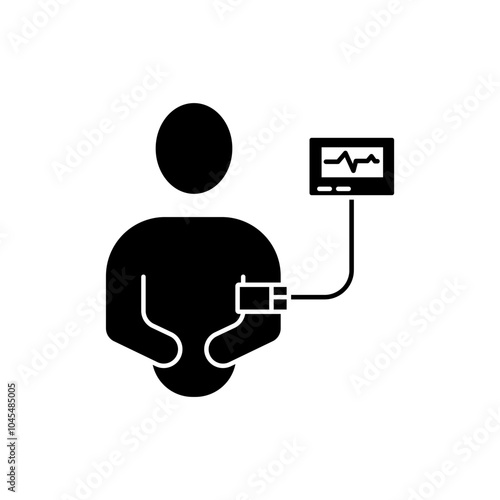 blood pressure concept line icon. Simple element illustration. blood pressure concept outline symbol design.