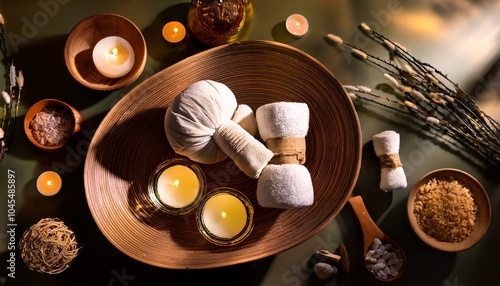 A set of luxury spa products photo