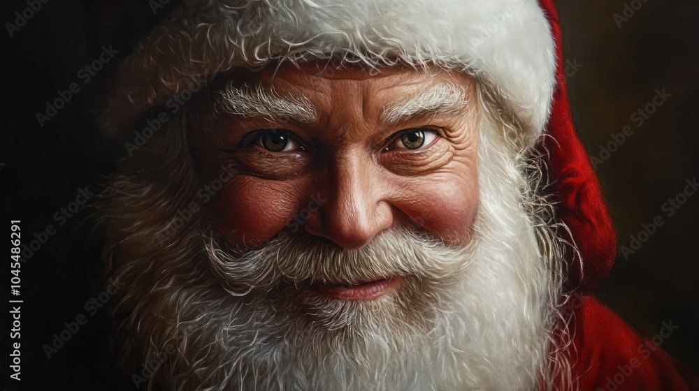 Portrait of Santa Claus. Kind eyes and smile. Portrait of Santa Claus. Kind eyes and smile.