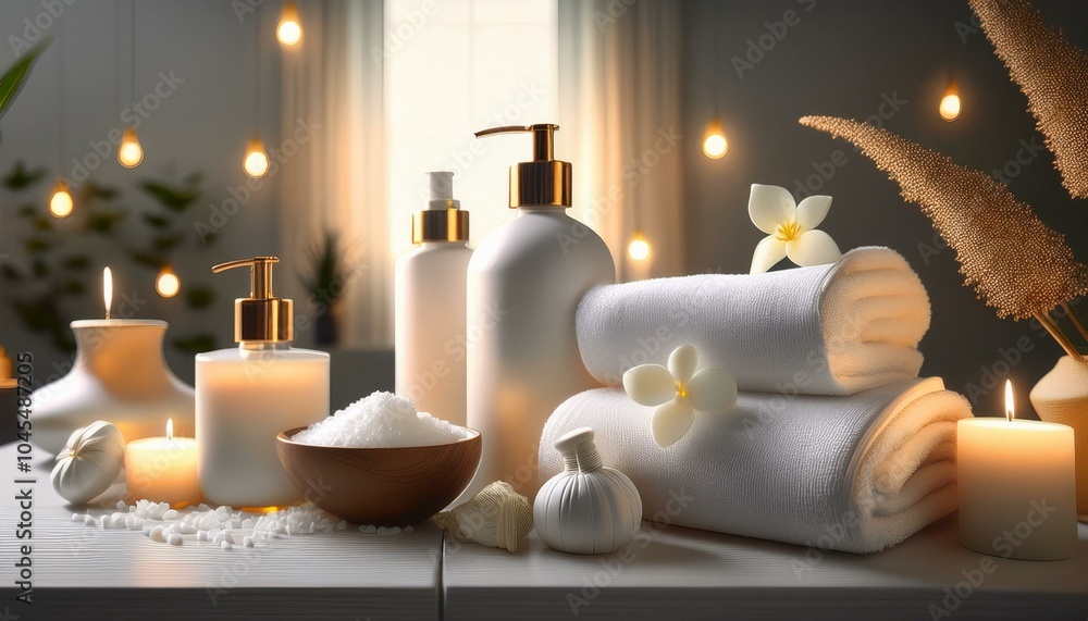 A set of luxury spa products A set of luxury spa products