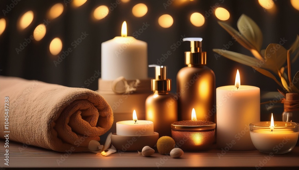 A set of luxury spa products A set of luxury spa products