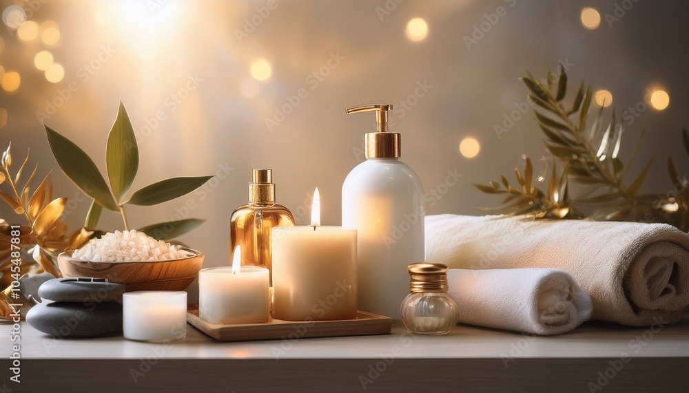 A set of luxury spa products A set of luxury spa products