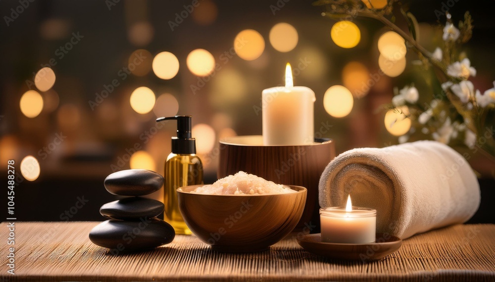 A set of luxury spa products A set of luxury spa products