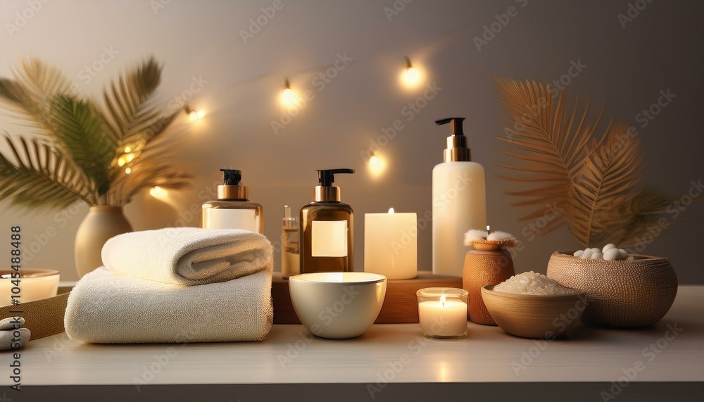 A set of luxury spa products A set of luxury spa products