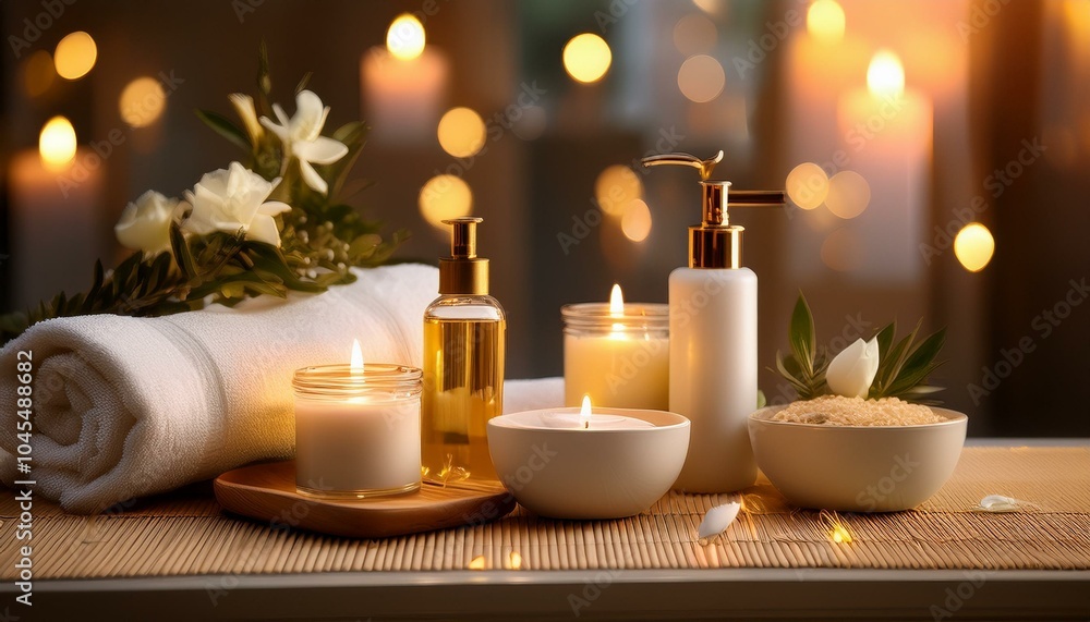 A set of luxury spa products A set of luxury spa products