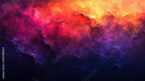 dark grainy color gradient background blending shades of purple red orange blue and black creating a moody and abstract atmosphere perfect for artistic projects