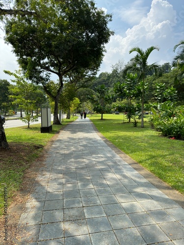 The Gate of Fort Canning Hill Park in Singapore city