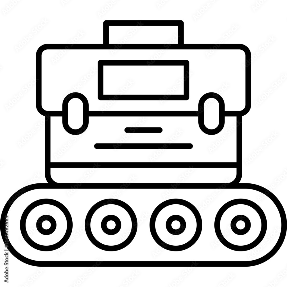 Fototapeta premium Conveyor Belt Icon