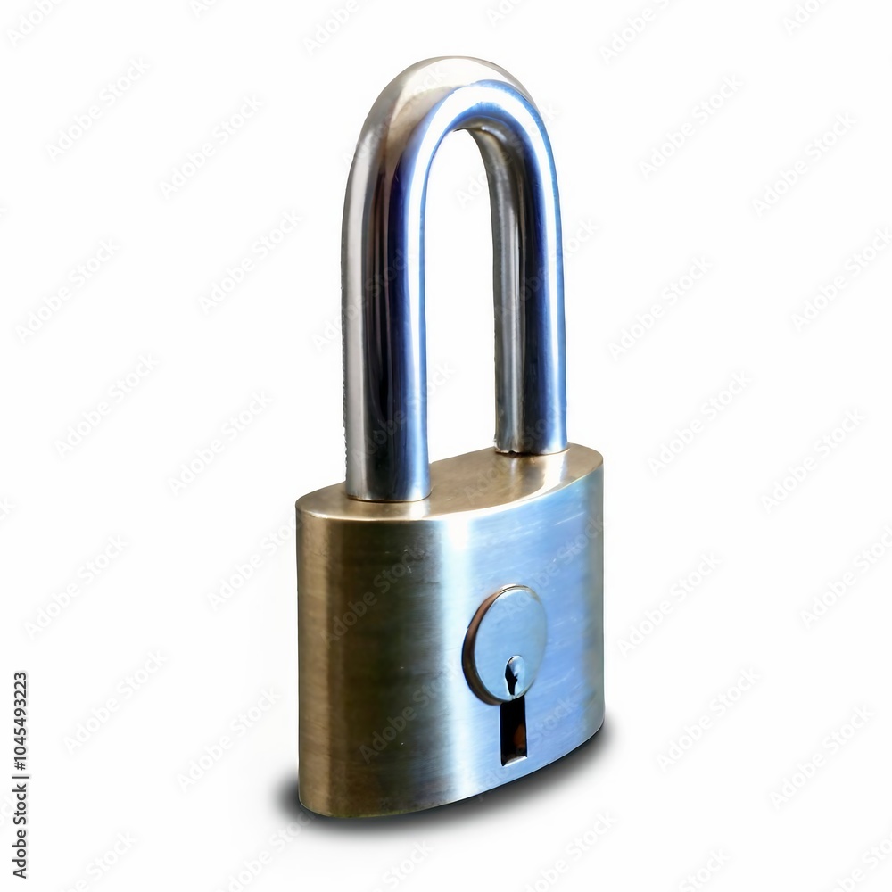 padlock isolated on white background
