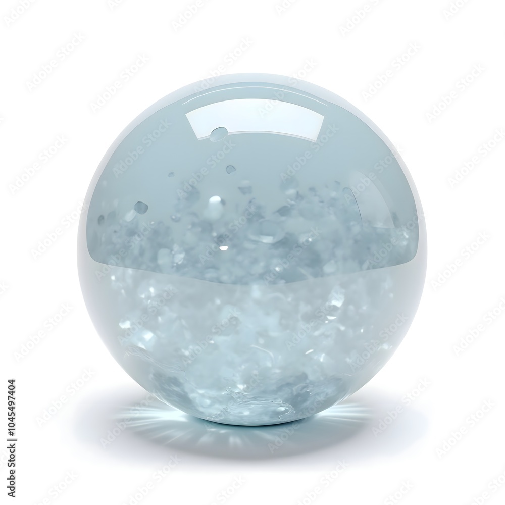 Glass Sphere with Snowflakes
Glass Sphere with Snowflakes