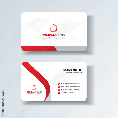 Business card design template, Clean professional business card template, visiting card, business card template.