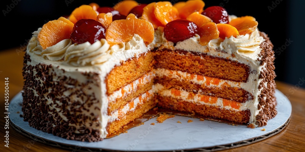 Delicious Carrot Cake with Orange and Cream Cheese Frosting Delicious Carrot Cake with Orange and Cream Cheese Frosting