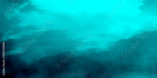 Abstract Mint Bluesky Water color background, Illustration. cloudy Minty sky background with clouds, cloudy light blue watercolor natural clouds and smoke. romantic summer blue sky with fluffy cloud.	