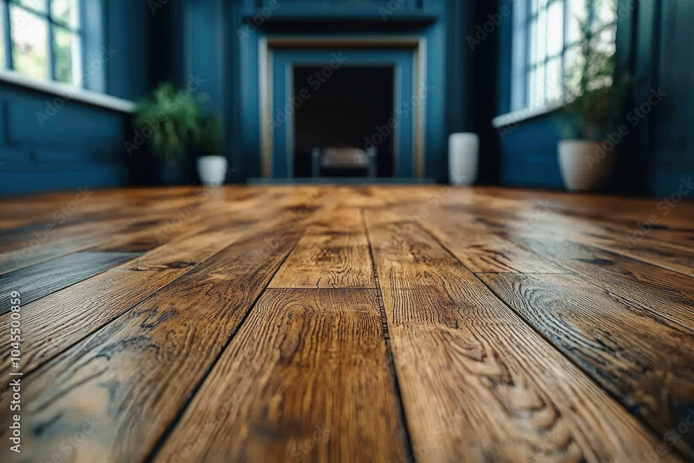 Close-up View of Reclaimed Wooden Floorboards Close-up View of Reclaimed Wooden Floorboards