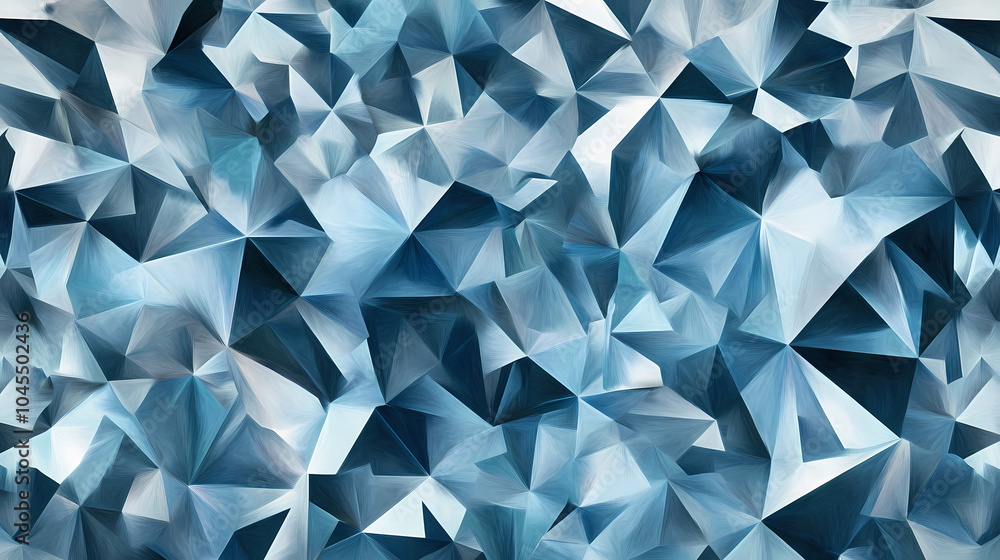 Obraz premium Blue diamonds fabric pattern, pattern of kaleidoscope abstract grey pattern. Kaleidoscope Pattern. Illustration