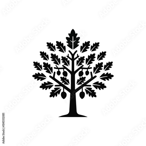 Old Oak Maple Chestnut Tree logo design inspiration
