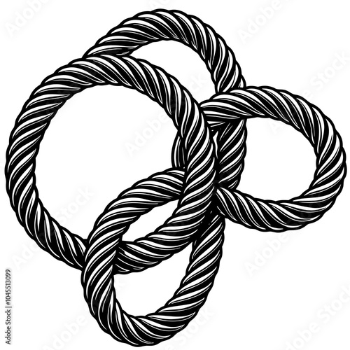 rope knot vector silhouette