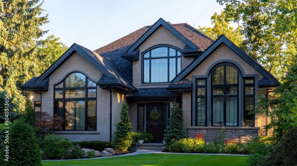Window installation on a residential home, featuring energy-efficient glass. Window installation on a residential home, featuring energy-efficient glass.