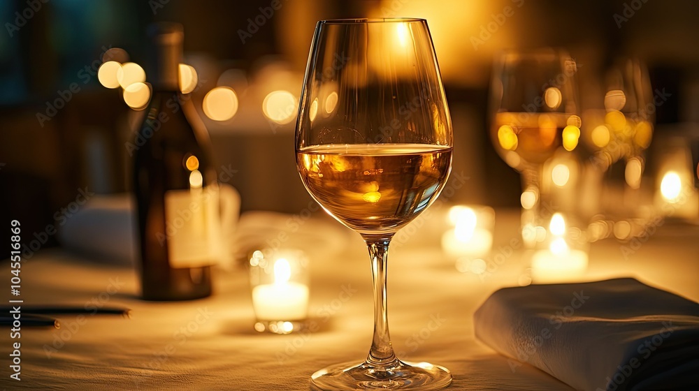 Elegant Dining Experience with Wine and Candlelight Elegant Dining Experience with Wine and Candlelight
