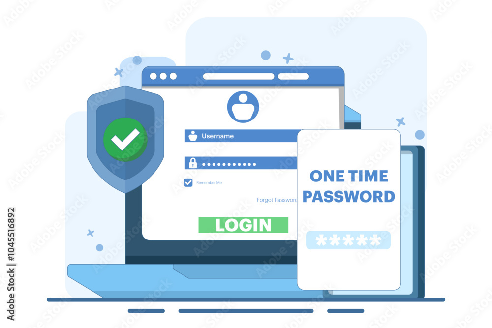 The concept of logging into a website or application using two steps, Two-step authentication. Verification code message, Two-factor verification, notification with code for secure login or sign in. The concept of logging into a website or application using two steps, Two-step authentication. Verification code message, Two-factor verification, notification with code for secure login or sign in.