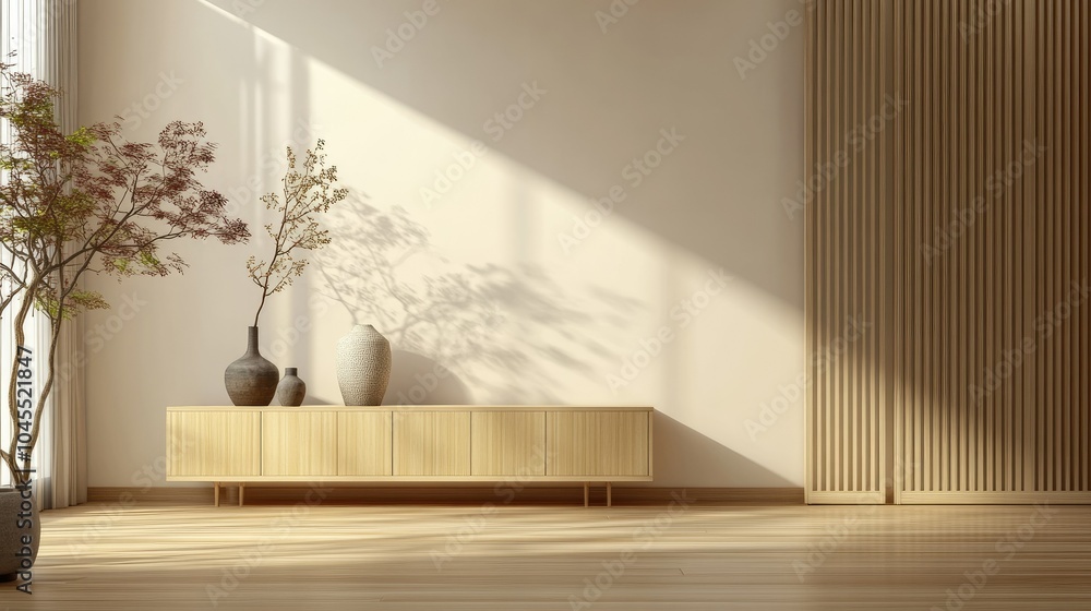 Modern Minimalist Interior with Natural Light Modern Minimalist Interior with Natural Light