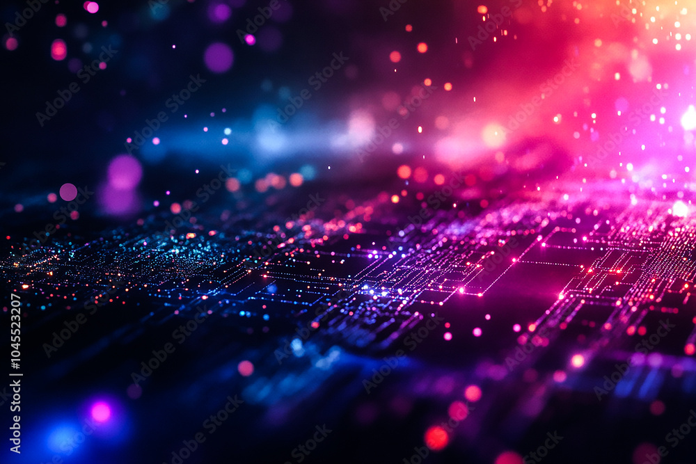 Futuristic Digital Background for Network, Technology, and Science Concepts Futuristic Digital Background for Network, Technology, and Science Concepts
