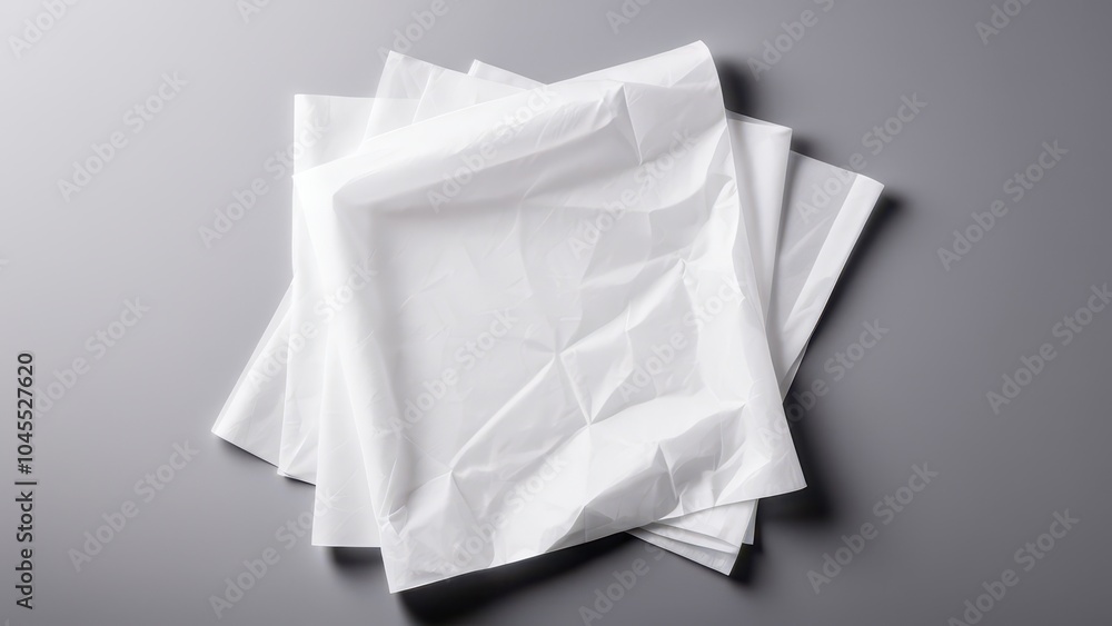 Naklejka premium Elegant tracing paper mockup, great for presenting logos, stationery, or artwork in a sophisticated and modern style.