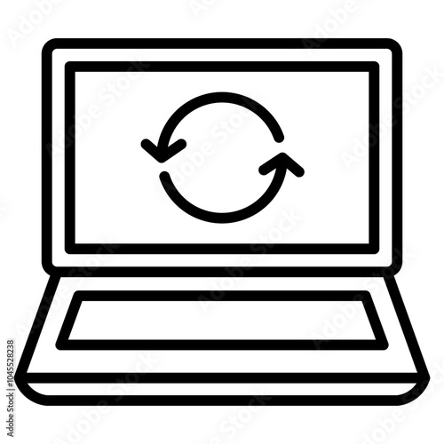 digital retreat icon element for design