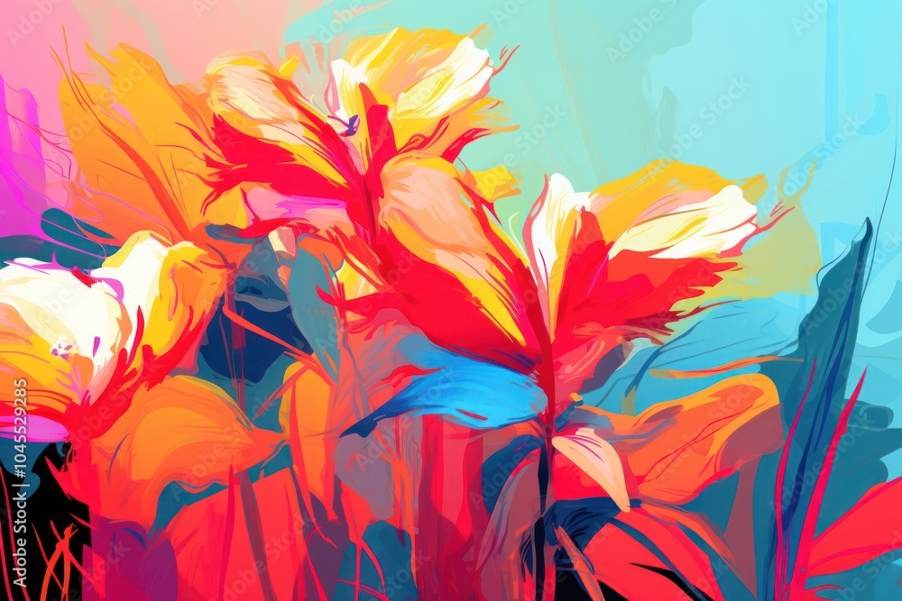Floral backgrounds painting pattern plant. Floral backgrounds painting pattern plant.