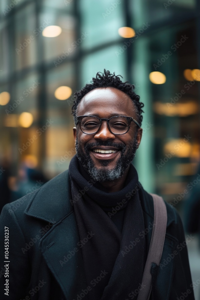 A smiling man wearing glasses and a beard, suitable for use in various editorial or commercial contexts A smiling man wearing glasses and a beard, suitable for use in various editorial or commercial contexts