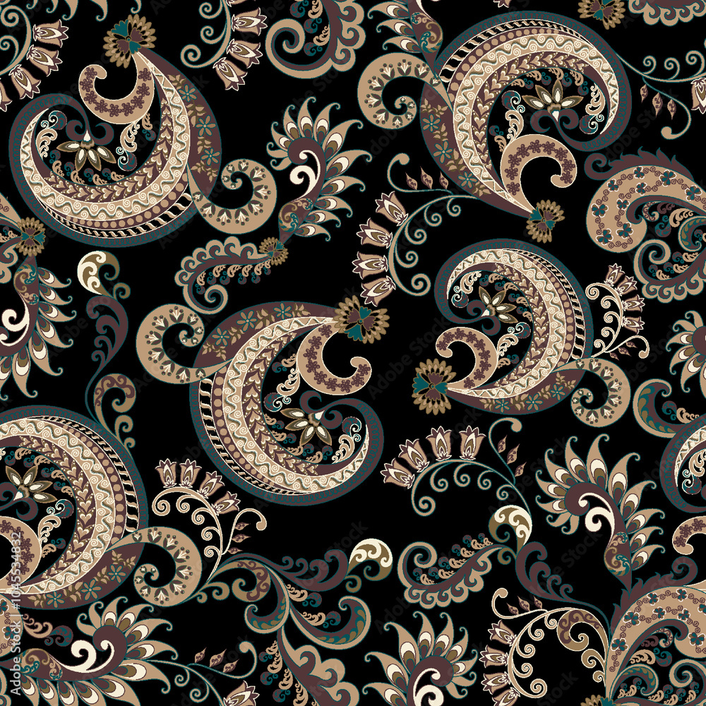 seamless paisley pattern seamless paisley pattern