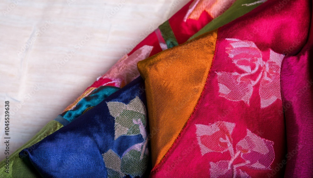 Korean traditional silk hanbok cloth Korean traditional silk hanbok cloth