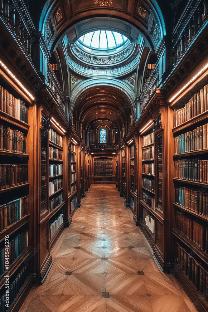 A majestic library filled with leather-bound books, dark wood shelves, and soft lighting, offering a sense of refined luxury and intellect, A majestic library filled with leather-bound books, dark wood shelves, and soft lighting, offering a sense of refined luxury and intellect,