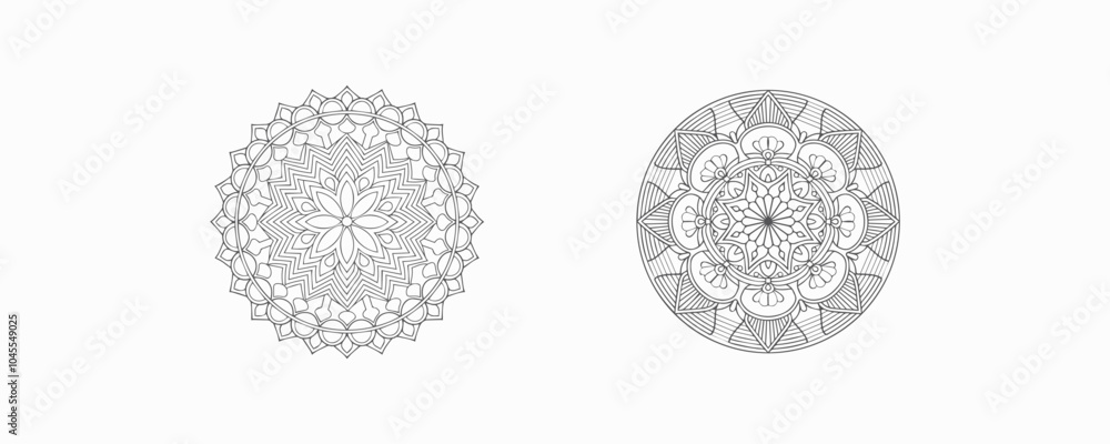 Mandala patterns design template