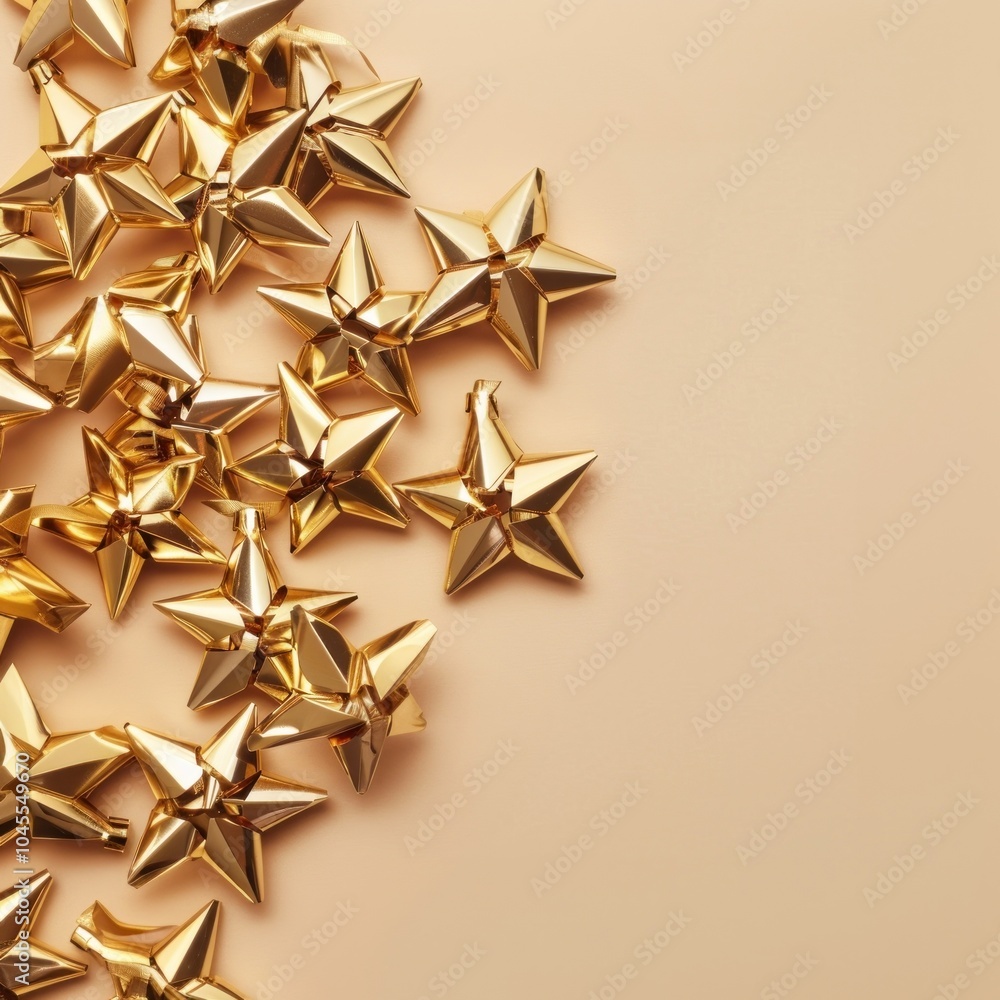Golden stars festive background image Golden stars festive background image